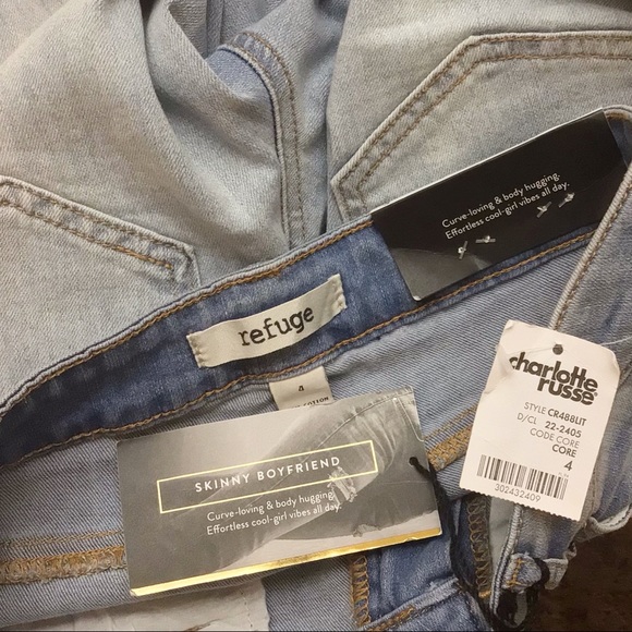 Refuge Skinny Boyfriend Blue Jeans Pants - Picture 4 of 4